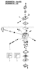 Page A Diagram and Parts List for XT35  Weed Eater Trimmer
